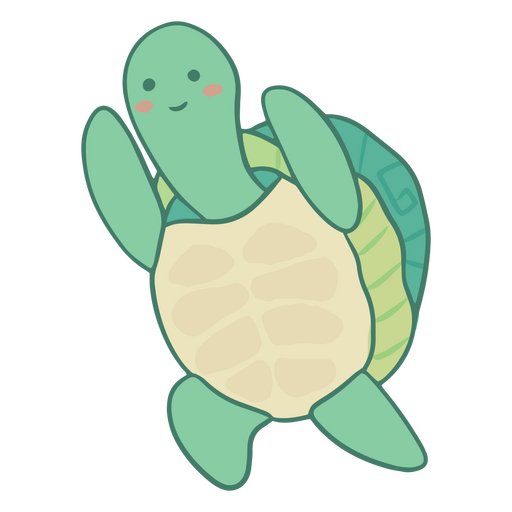 Yoga-Charakter der Wasserschildkröte PNG-Design