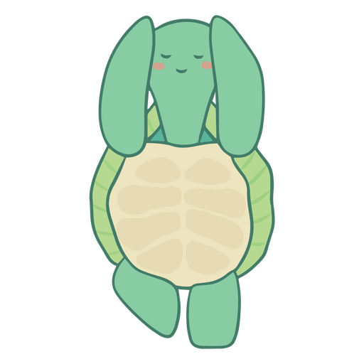 Personagem de meditação de tartaruga de água Desenho PNG