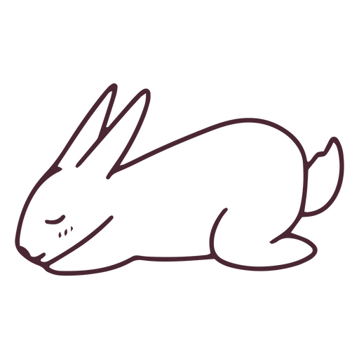 Yogui bunny stroke balasana