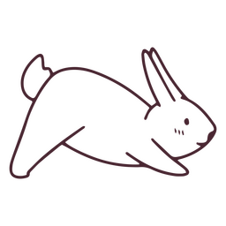 Yogui-Hase-Streichhund-Pose PNG-Design