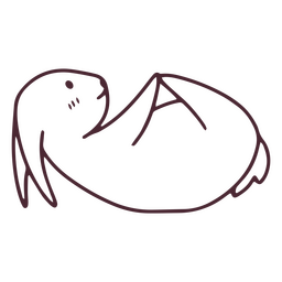 Yogui-Hasenschlag-Pose PNG-Design