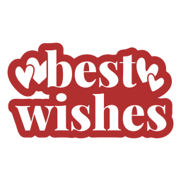 Zitat der besten Wünsche zur Hochzeit PNG-Design