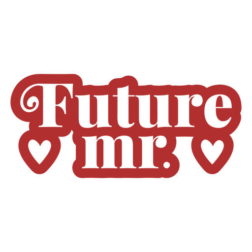 Citação de sentimento de casamento do futuro Sr. Desenho PNG