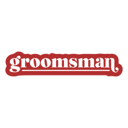 Insignia recortada del padrino Diseño PNG