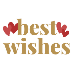 Best wishes wedding marriage quote PNG Design