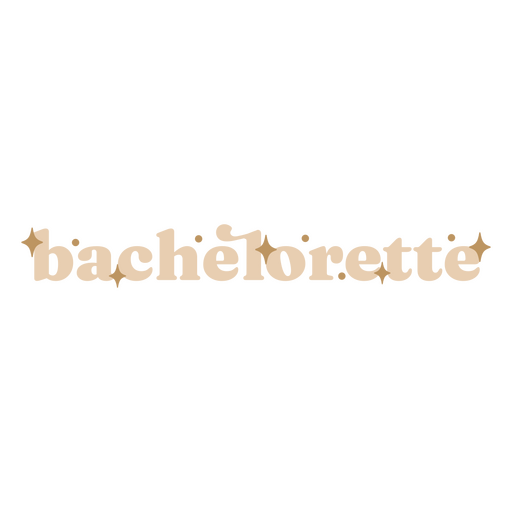 Bachelorette-Wort-Hochzeits-Stimmungs-Zitat PNG-Design