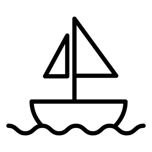 Einfaches Symbol für Bootsschlag PNG-Design