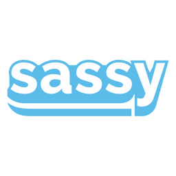 Sassy word sentiment cut out PNG Design Transparent PNG