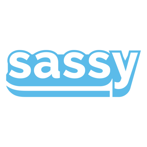 Sassy word sentiment cut out PNG Design