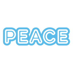 Einfarbiges Friedenszitat PNG-Design Transparent PNG