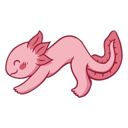 Cão de traçado de cor Yogui axolotl Desenho PNG