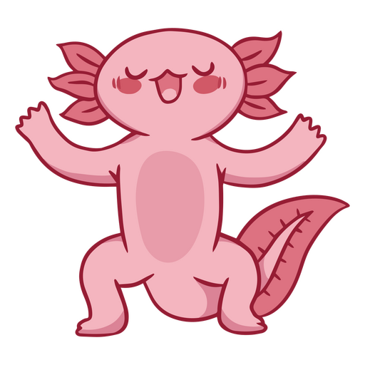 Cavalo de traçado de cor Yogui axolotl Desenho PNG