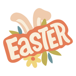 Easter bunny quote badge