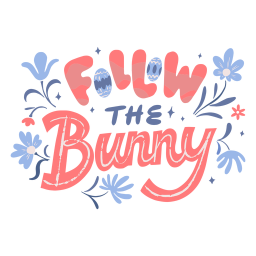 Häschen-Ostern-Zitat-Abzeichen PNG-Design