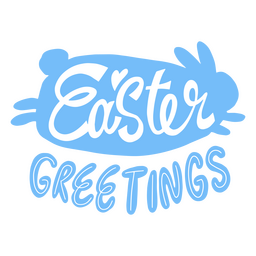 Easter greetings quote badge PNG Design Transparent PNG