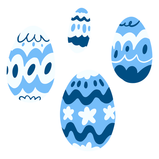 ovos de páscoa azul liso Desenho PNG