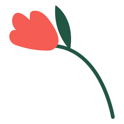 ícone de rosa minimalista Desenho PNG