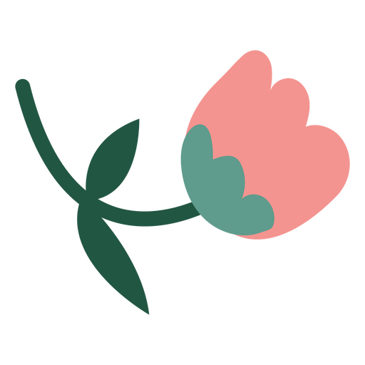 Rose pastellrosa PNG-Design