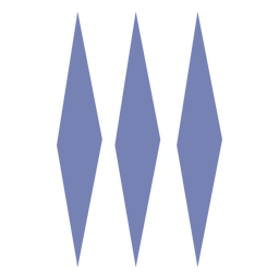 Patrón de tres diamantes azules Diseño PNG Transparent PNG