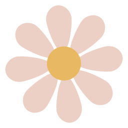 flor de margarida minimalista Desenho PNG