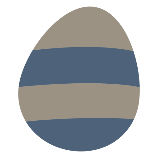 Striped easter egg PNG Design