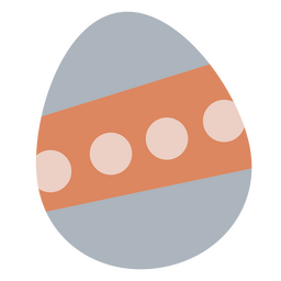 huevo de pascua punteado Diseño PNG