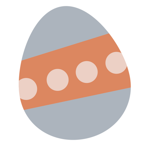 Dotted easter egg  PNG Design