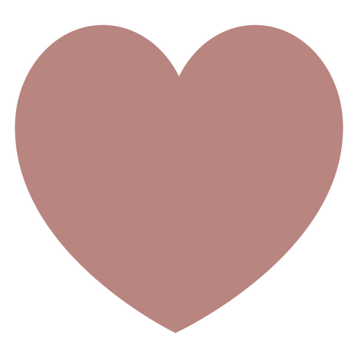 Minimalist big pink heart PNG Design