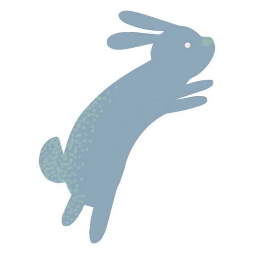 Lindo coelhinho da páscoa azul Desenho PNG