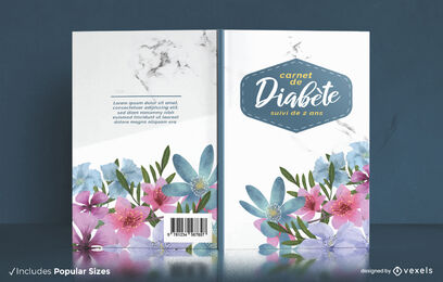 Diabetes florales Buchumschlagdesign