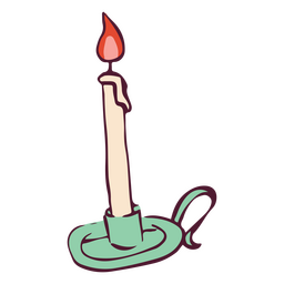 Symbol für eine zierliche Kerze PNG-Design