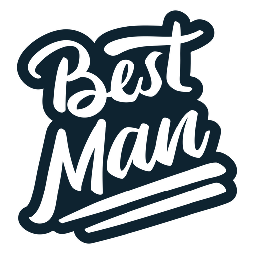 Best man wedding marriage quote PNG Design