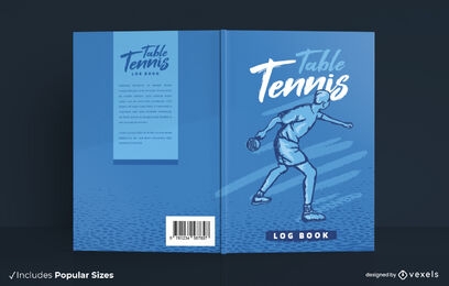 Table tennis book cover design