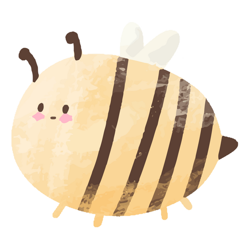 Animal de aquarela fofo de abelha de p?scoa Desenho PNG