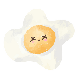 Icono de acuarela de comida de huevo de Pascua Diseño PNG