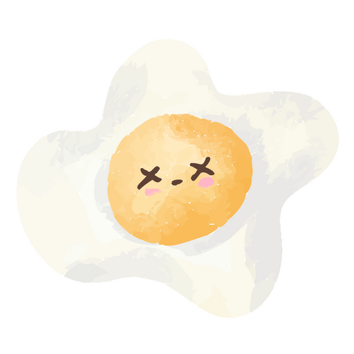 Icono de acuarela de comida de huevo de Pascua