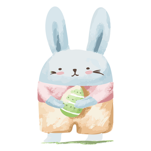Easter bunny cute watercolor animal