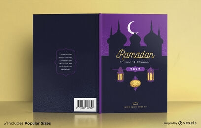 Ramadan holiday journal book cover design