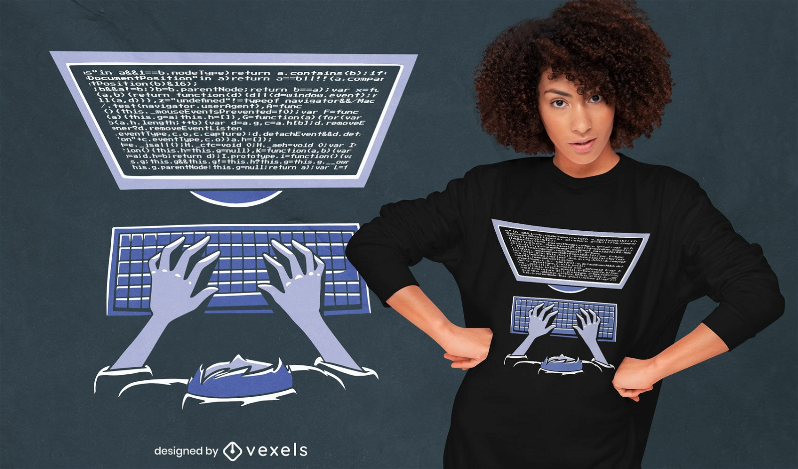 Design de camiseta de programação de computador