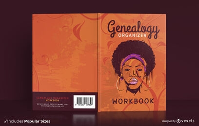 Genealogy woman book cover design