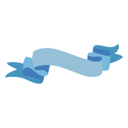 Sky blue flat ribbon PNG Design Transparent PNG