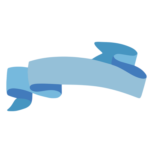 Elemento plano de cinta azul cielo Diseño PNG