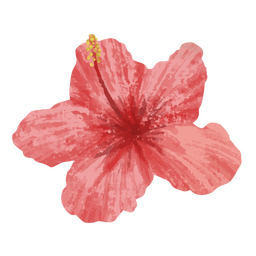 Tropical flower icon PNG Design