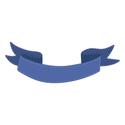 Ícone de traço de cor de fita azul Desenho PNG Transparent PNG
