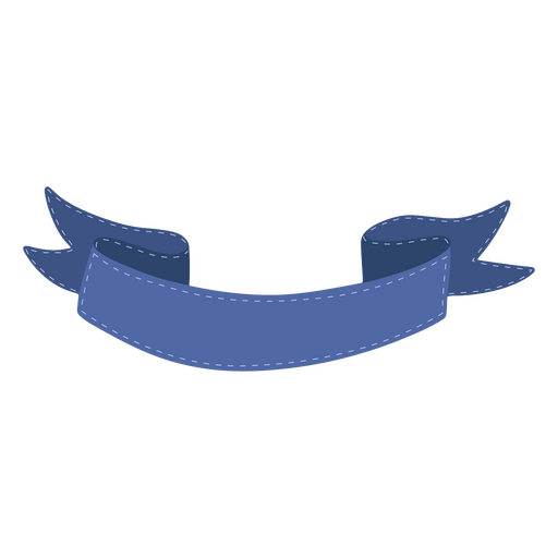 Ícone de traço de cor de fita azul