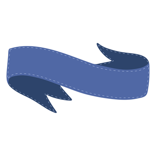 Strichband in blauer Farbe PNG-Design