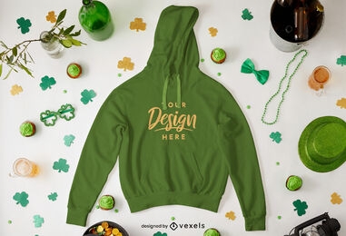 Design de maquete de capuz de St Patrick