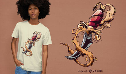 Sanddolch-T-Shirt-Design