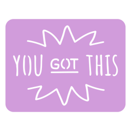 Você tem esta citação motivacional cortada Desenho PNG