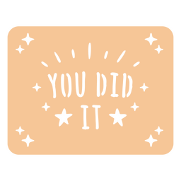 Você fez isso citação motivacional cortada Desenho PNG